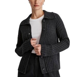 MADEWELL Oversize Collar Cardigan Wool Blend Sweater NM622